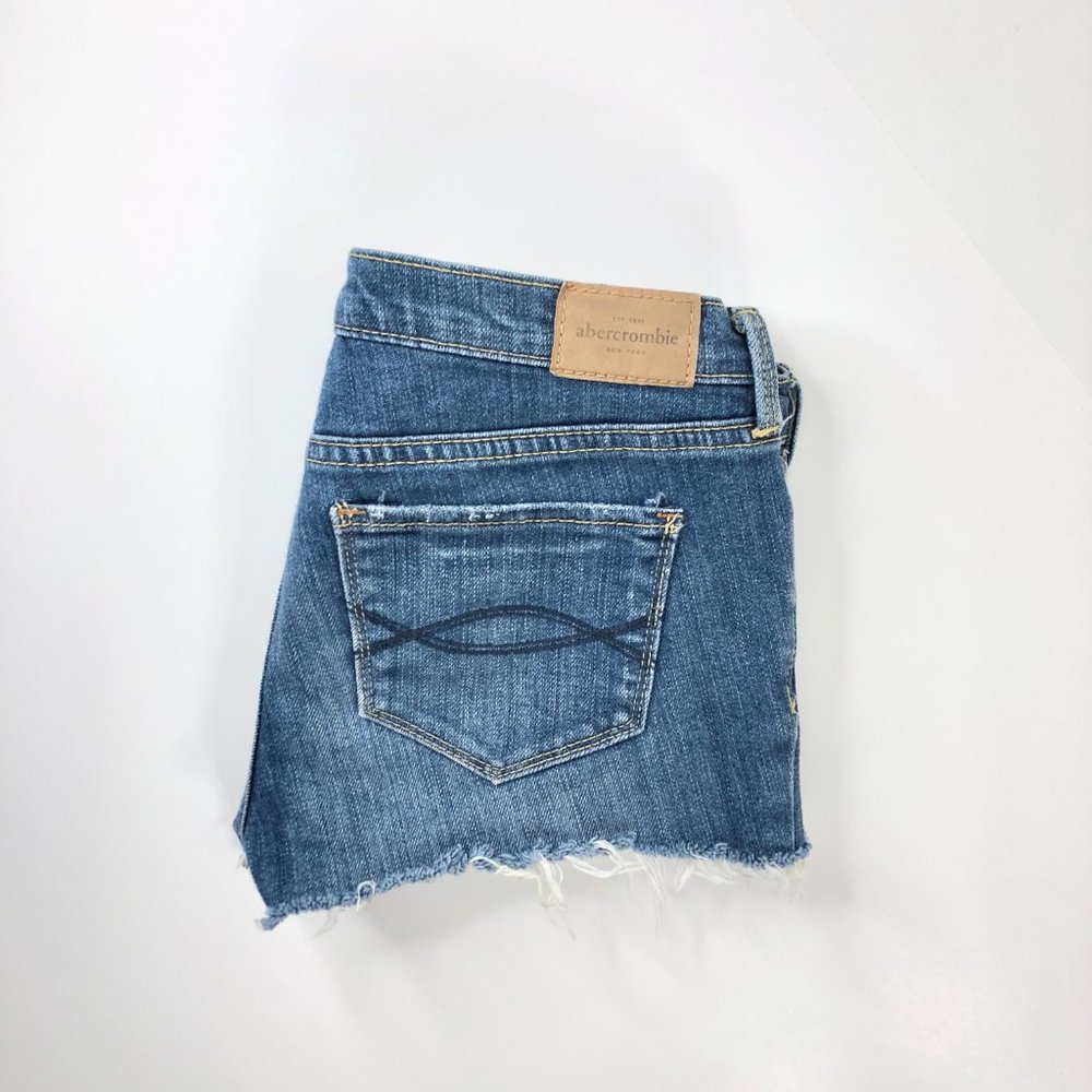 Abercrombie Maddy Denim Jean Stretch Summer Shorts - Picture 7 of 7